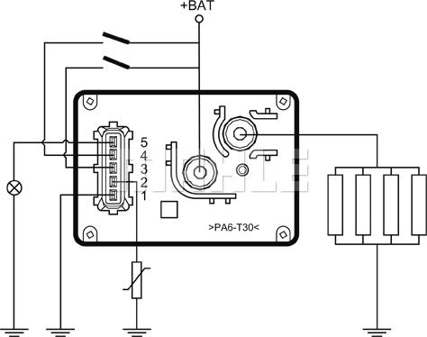 MAHLE MHG 54 - Steuergerät, Glühzeit alexcarstop-ersatzteile.com