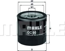 MAHLE OC 90 - Ölfilter alexcarstop-ersatzteile.com