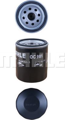 MAHLE OC 981 - Ölfilter alexcarstop-ersatzteile.com