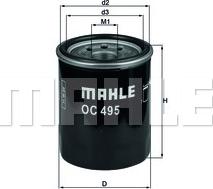 MAHLE OC 495 - Ölfilter alexcarstop-ersatzteile.com