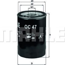 MAHLE OC 47 - Ölfilter alexcarstop-ersatzteile.com