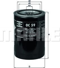 MAHLE OC 59 - Ölfilter alexcarstop-ersatzteile.com