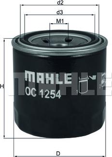 MAHLE OC 1254 - Ölfilter alexcarstop-ersatzteile.com