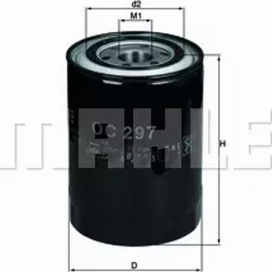 MAHLE OC 297 - Ölfilter alexcarstop-ersatzteile.com