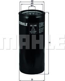 MAHLE OC 246 - Ölfilter alexcarstop-ersatzteile.com