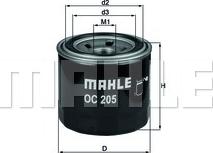 MAHLE OC 205 - Ölfilter alexcarstop-ersatzteile.com