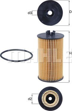 MAHLE OX 401D - Ölfilter alexcarstop-ersatzteile.com