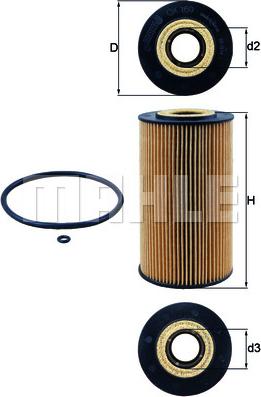 MAHLE OX 169D - Ölfilter alexcarstop-ersatzteile.com