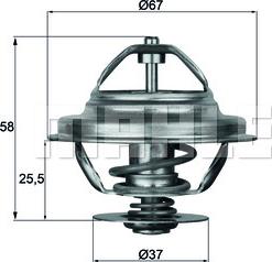 MAHLE TX 21 80 D - Thermostat, Kühlmittel alexcarstop-ersatzteile.com