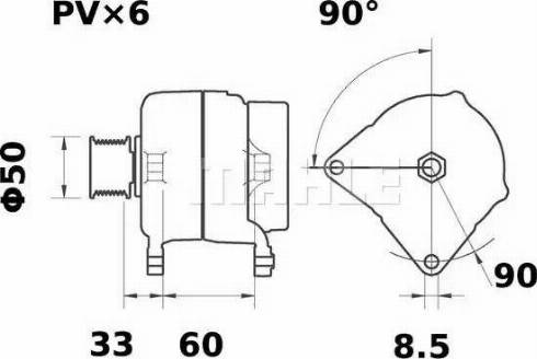 MAHLE MG 91 - Generator alexcarstop-ersatzteile.com