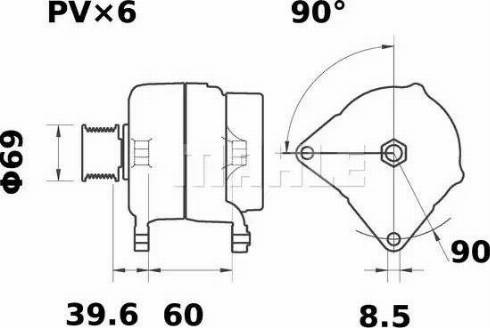 MAHLE MG 469 - Generator alexcarstop-ersatzteile.com