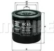 MAHLE OC 63 - Ölfilter alexcarstop-ersatzteile.com