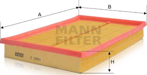 Mann-Filter C 2990 - Luftfilter alexcarstop-ersatzteile.com