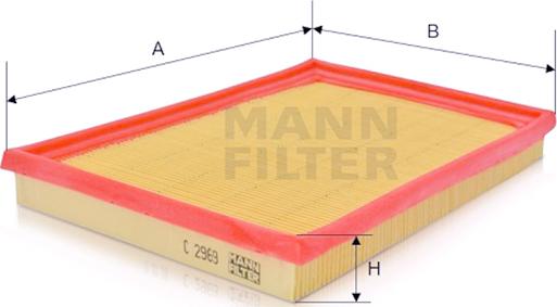 Mann-Filter C 2969 - Luftfilter alexcarstop-ersatzteile.com