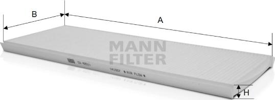 Mann-Filter CU 4251/1 - Filter, Innenraumluft alexcarstop-ersatzteile.com