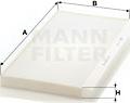 Mann-Filter CU 5366 - Filter, Innenraumluft alexcarstop-ersatzteile.com