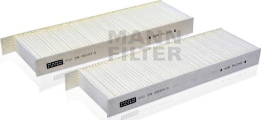 Mann-Filter CU 29 003/1-2 - Filter, Innenraumluft alexcarstop-ersatzteile.com