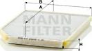 Mann-Filter CU 2525/1 - Filter, Innenraumluft alexcarstop-ersatzteile.com