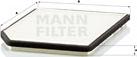 Mann-Filter CU 2525 - Filter, Innenraumluft alexcarstop-ersatzteile.com