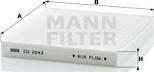 Mann-Filter CU 2043 - Filter, Innenraumluft alexcarstop-ersatzteile.com