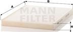 Mann-Filter CU 27 004 - Filter, Innenraumluft alexcarstop-ersatzteile.com