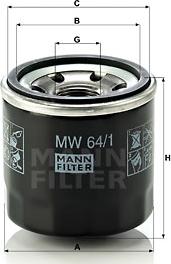 Mann-Filter MW 64/1 - Ölfilter alexcarstop-ersatzteile.com