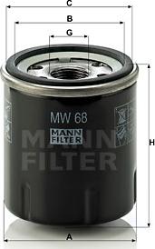 Mann-Filter MW 68 - Ölfilter alexcarstop-ersatzteile.com