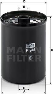 Mann-Filter P 945 x - Kraftstofffilter alexcarstop-ersatzteile.com