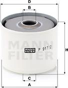 Mann-Filter P 917/2 x - Kraftstofffilter alexcarstop-ersatzteile.com