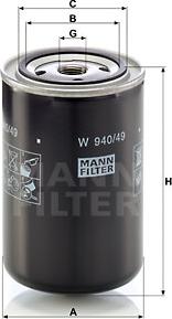 Mann-Filter W 940/49 - Ölfilter alexcarstop-ersatzteile.com