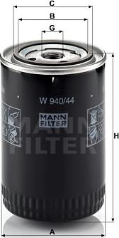 Mann-Filter W 940/44 - Ölfilter alexcarstop-ersatzteile.com