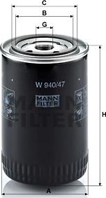 Mann-Filter W 940/47 - Ölfilter alexcarstop-ersatzteile.com