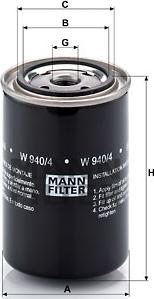 Mann-Filter W 940/4 - Ölfilter alexcarstop-ersatzteile.com