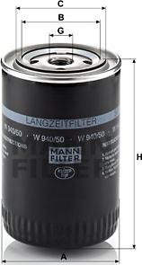 Mann-Filter W 940/50 - Ölfilter alexcarstop-ersatzteile.com