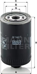 Mann-Filter W 940/5 - Ölfilter alexcarstop-ersatzteile.com