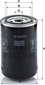 Mann-Filter W 940/62 - Ölfilter alexcarstop-ersatzteile.com