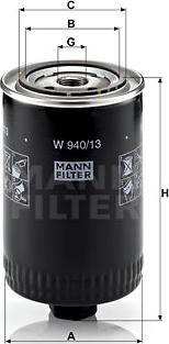 Mann-Filter W 940/13 - Ölfilter alexcarstop-ersatzteile.com