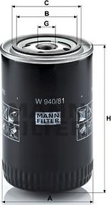 Mann-Filter W 940/81 - Ölfilter alexcarstop-ersatzteile.com