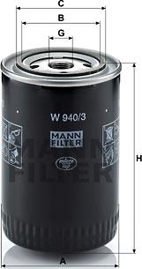 Mann-Filter W 940/3 - Ölfilter alexcarstop-ersatzteile.com