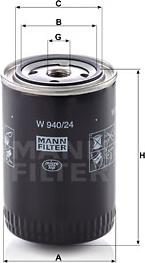 Mann-Filter W 940/24 - Ölfilter alexcarstop-ersatzteile.com