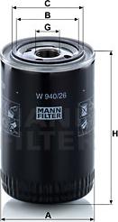 Mann-Filter W 940/26 - Ölfilter alexcarstop-ersatzteile.com