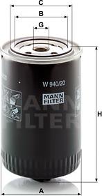 Mann-Filter W 940/20 - Ölfilter alexcarstop-ersatzteile.com