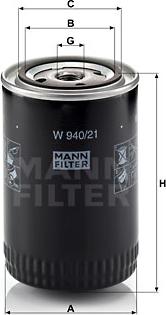 Mann-Filter W 940/21 - Ölfilter alexcarstop-ersatzteile.com