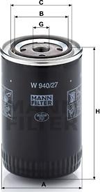 Mann-Filter W 940/27 - Ölfilter alexcarstop-ersatzteile.com