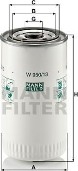 Mann-Filter W 950/13 - Ölfilter alexcarstop-ersatzteile.com