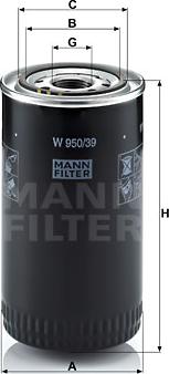 Mann-Filter W 950/39 - Ölfilter alexcarstop-ersatzteile.com