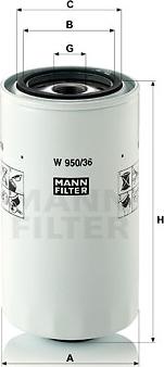 Mann-Filter W 950/36 - Ölfilter alexcarstop-ersatzteile.com