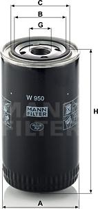 Mann-Filter W 950 - Ölfilter alexcarstop-ersatzteile.com