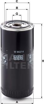 Mann-Filter W 962/14 - Ölfilter alexcarstop-ersatzteile.com