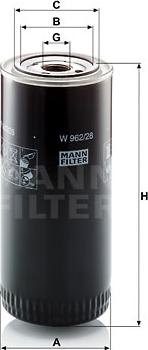 Mann-Filter W 962/28 - Ölfilter alexcarstop-ersatzteile.com